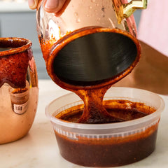 Cheilitas Chamoy close-up texture highlighting spoonable paste and cling for rims