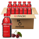 Cheribundi bottle front packaging showing brand and single-serve convenience benefit