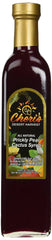 Cheri's Desert Harvest bottle front label shows natural cactus syrup and vibrant color benefit