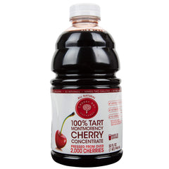 Cherry Bay Orchards front label showing 32oz concentrate and clear branding benefit convenience