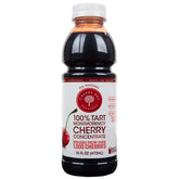 Cherry Bay Orchards front label showing 16oz concentrate and natural branding benefit