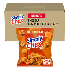 Chex Mix front packaging showing product branding and case count benefits