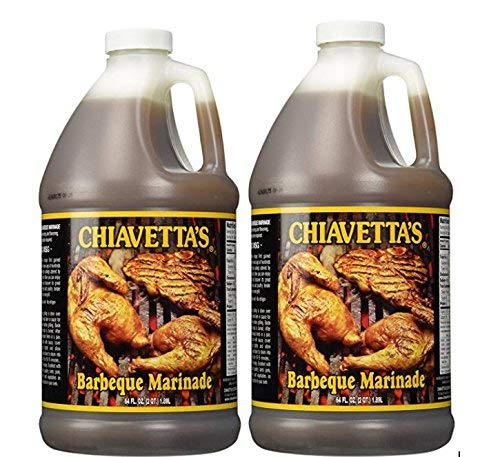 Chiavetta's front packaging two 64oz bottles showing brand and quantity, highlights convenience