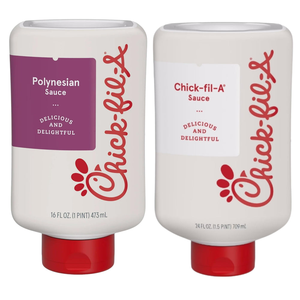 Chick-fil-A front packaging showing both 16 oz bottles and brand benefit