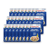 Chicken of the Sea front packaging showing 24 mackerel packets for easy stocking
