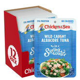 Chicken of the Sea front packaging showing 12-pouch pack and convenience