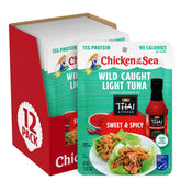 Chicken of the Sea front packaging showing 12 packets and Thai flavor benefit