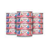 Chicken of the Sea front packaging showing 12-count cans and clear branding benefit: easy stocking