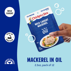 Chicken of the Sea open packet showing fish in oil and grab-and-eat convenience
