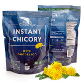 CHICORAYA front packaging dandelion flavor shows brand and 14.1 oz size for easy purchase choice