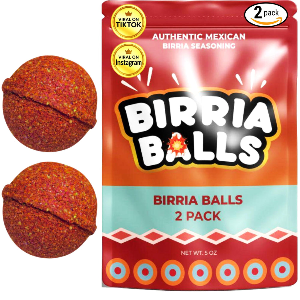 CHILEMOY front packaging showing two birria balls and clear branding for easy use