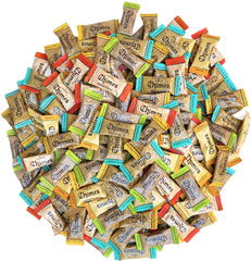 Chimes front packaging 2LB variety pack showing flavors and resealable bag benefit