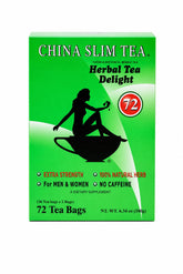 China Slim front-box shot showing bulk 144 tea bag pack for convenient daily use