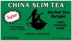 China Slim Tea front packaging showing pouch and easy storage benefit