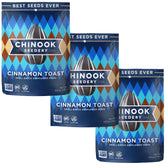 Chinook Seedery front package view showing cinnamon toast flavor and benefits
