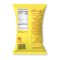 CHIPPYS close-up of chip texture highlighting kettle-cooked crunch and rich color