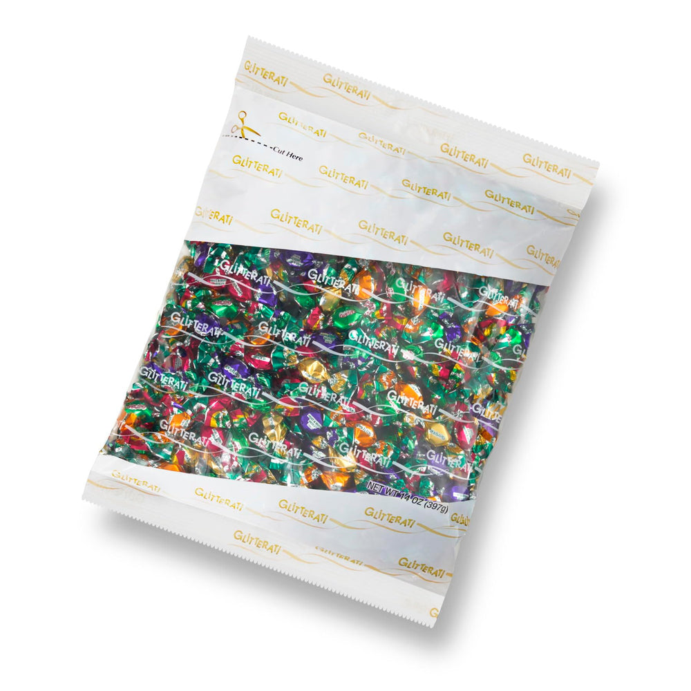 Chipurnoi GLITTERATI front packaging showing colorful fruit assortment and benefits