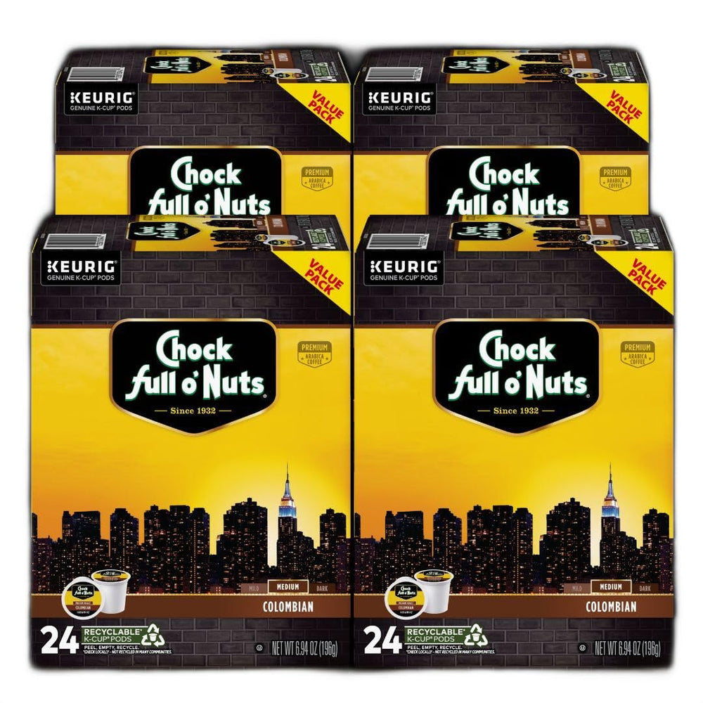Chock Full o' Nuts front packaging showing bundle and medium roast clarity
