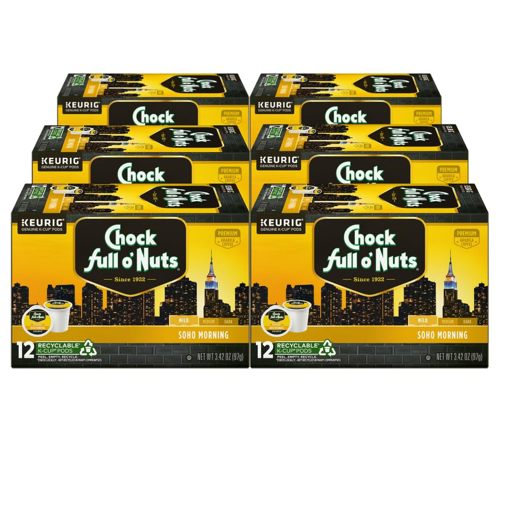 Chock Full o' Nuts front packaging showing product name and pack count for clear identification