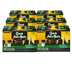 Chock Full o' Nuts front packaging showing six boxes and brand clarity