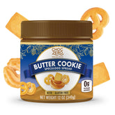 ChocZero jar front label showing butter cookie spread and benefits