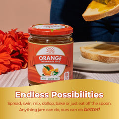 ChocZero marmalade spread on toast illustrating quick breakfast flavor boost