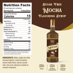 ChocZero label close-up showing ingredients and monk fruit sweetener benefits