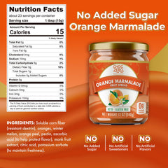 ChocZero open jar with spoon showing glossy marmalade ready to spread