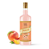 ChocZero bottle front label showing peach syrup and serving information for easy identification
