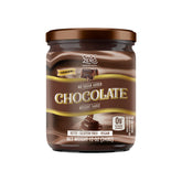 ChocZero front bottle view showing label and pourable chocolate topping benefit