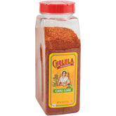 Cholula front packaging showing 26 oz jar and label benefits