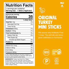 Close-up of a Chomps turkey stick, highlighting savory texture benefit