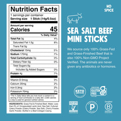 Chomps opened stick detail revealing natural beef and clean labeling
