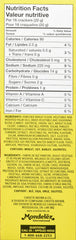 Christie's package next to a ruler and nutrition label showing size and facts