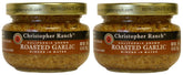 Christopher Ranch jar front packaging showing roasted garlic benefit of ready-to-use convenience