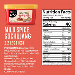 Chung Jung One spoon close-up of paste highlighting rich color and easy scooping benefit