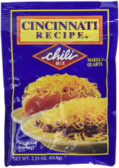 Cincinnati Recipe front packaging showing two 2.25 oz packets and clear label benefit