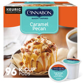 Cinnabon front packaging showing 96-count and flavor for easy identification