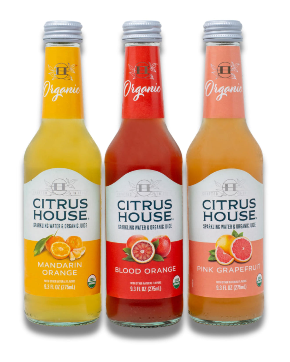 Citrus House front packaging showing 12 glass bottles and brand appeal