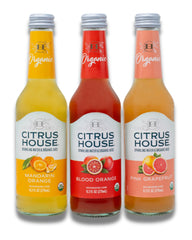 Citrus House front packaging showing 12 glass bottles and brand appeal