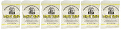 Claeys front packaging showing six 6oz bags and clear lemon-drop visibility, convenient multi-pack benefit