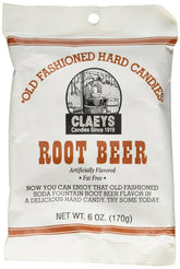 Claeys root beer bag front view showing branding and portable 6 oz size benefit
