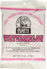 Claeys front packaging showing six 6-ounce watermelon bags and easy portioning benefit