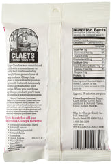 Claey's close-up of wild cherry candy surface showing natural juice color and chew benefit