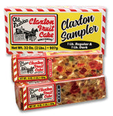 Claxton Fruit Cake duo front packaging showing gift-ready presentation and authenticity