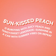 Clean Simple Eats pouring clear peach beverage showing texture and thirst-quenching benefit
