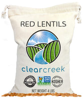 CLEAR CREEK front bag showing product and certifications for confident purchase