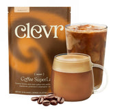 Clevr front packaging showing jar and brand, convenient 14 servings benefit