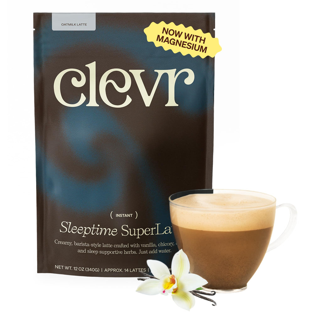 Clevr sleeptime front packaging showing jar and serving info for easy selection
