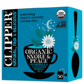 Clipper front packaging showing brand and calming blend benefits